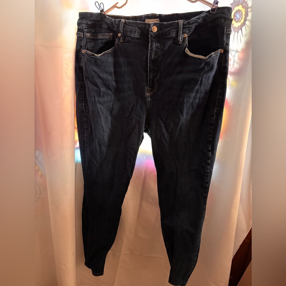 Good American Women's Medium Wash Blue Jeans